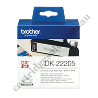 Genuine Brother DK22205 White Label Roll 62mm x 30.48m