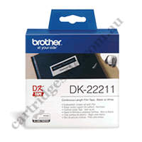 Genuine Brother DK22211 White Label Roll 29mm x 15.24m
