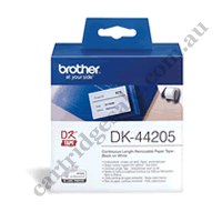 Genuine Brother DK44205 White Label Roll 62mm x 30.48m
