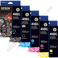 A Set Genuine Epson 410XL HighYield Ink Cartridges BK/PBK/C/M/Y