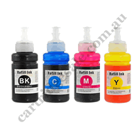 A Set Compatible Canon GI66 B/C/M/Y Ink Bottles