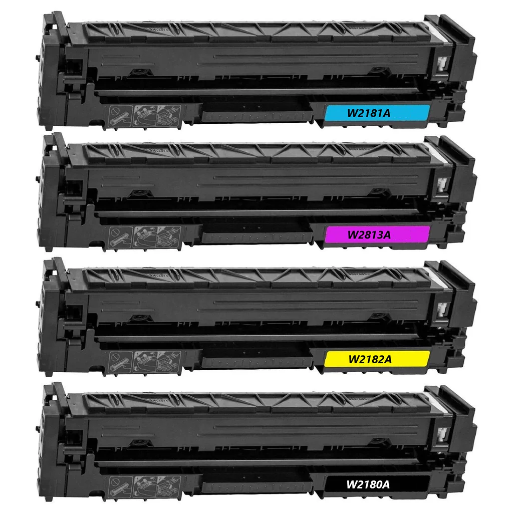 A Set Compatible HP 218A Toner Cartridges BCMY