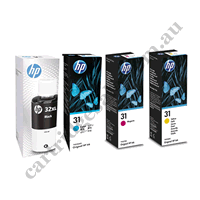 A Set Genuine HP 32XL 31 B/C/M/Y Ink Bottles