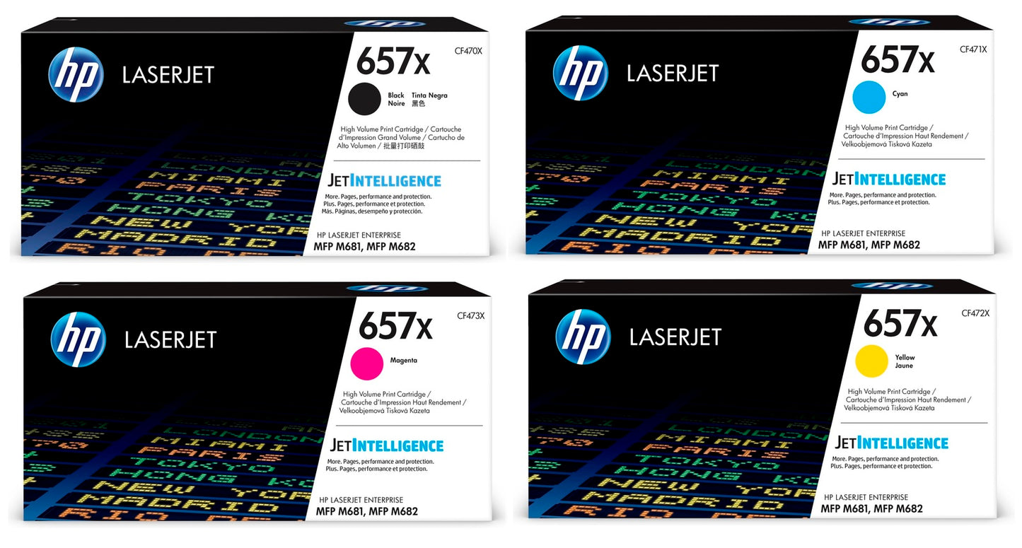 A Set Genuine HP CF470X-CF473X Toner Cartridges B/C/M/Y