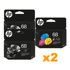 4 x Genuine HP 68 Black 7FP21TA + 2 x Genuine HP 68 Colour 7FP20TA Ink Cartridges