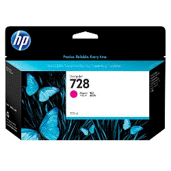 Genuine HP 728 Magenta Ink Cartridge 130ml F9J66A