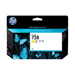 Genuine HP 728 Yellow Ink Cartridge 130ml F9J65A