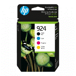 A Set Genuine HP 924 B/C/M/Y Ink Cartridges
