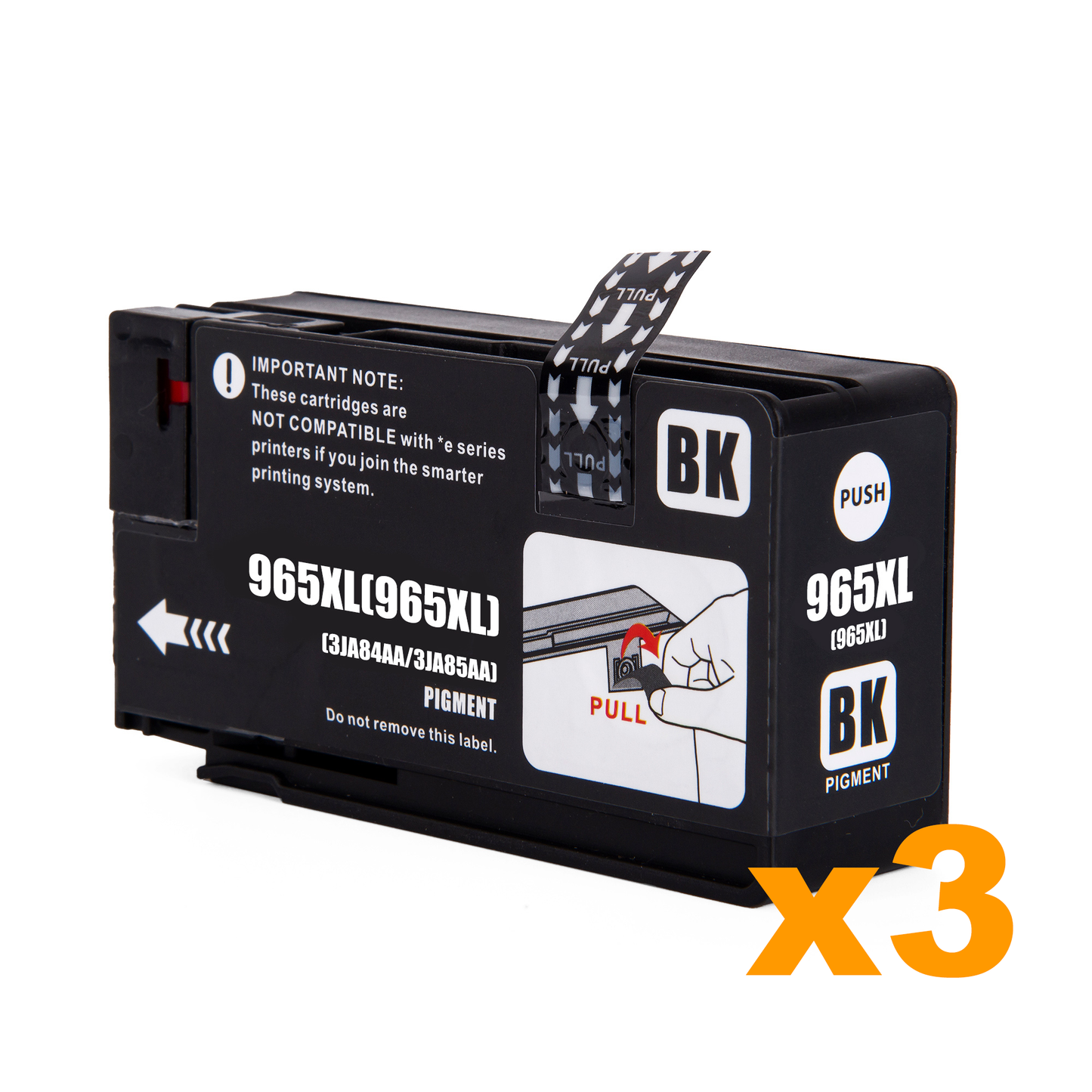 3 x Compatible HP 965XL Black (3JA84AA) Ink Cartridge