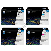 A Set Genuine HP CB400A - CB403A Toner Cartridges B/C/M/Y
