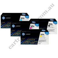 A Set Genuine HP Q2670A - 73A Toner Cartridges B/C/M/Y