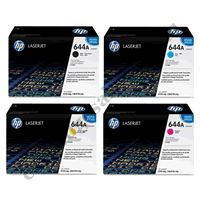 A Set Genuine HP Q6460A - 63A Toner Cartridges B/C/M/Y