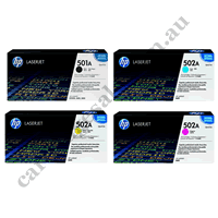 A Set Genuine HP Q6470A - 73A Toner Cartridges B/C/M/Y