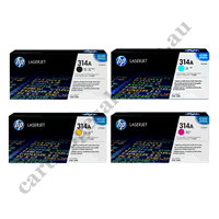 A Set Genuine HP Q7560A - 63A Toner Cartridges B/C/M/Y