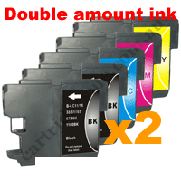 4 Black + 2 of each Colour LC67 Com High Yield + Free Postage!