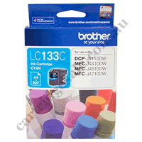 Genuine Brother LC133 Cyan Ink Cartridge