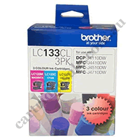 Genuine Brother LC133 Cyan, Magenta & Yellow Colour Pack Special