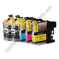 2 Black + 1 of each Colour Com LC133 Ink Cartridges