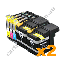 4 Black + 2 of each Colour Com LC139XL 135XL High Yield + Free P