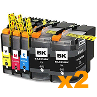 4 Black + 2 of each Colour Com LC239XL 235XL High Yield + Free P