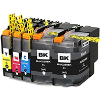 2 Black + 1 of each Colour Com LC239XL 235XL High Yield