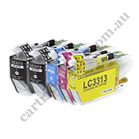 2 Black + 1 of each Colour LC3313 Compatible Ink Cartridges Comb