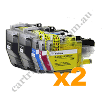 4 Black + 2 of each Colour LC3319XL Compatible Ink Cartridges Co