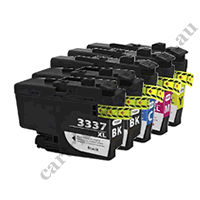 2 Black + 1 of each Colour LC3337 Compatible Ink Cartridges Comb