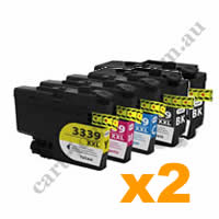 4 Black + 2 of each Colour LC3339XL Compatible Ink Cartridges Co