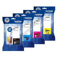 A Set Genuine Brother LC3339XL BK/C/M/Y Ink Cartridges