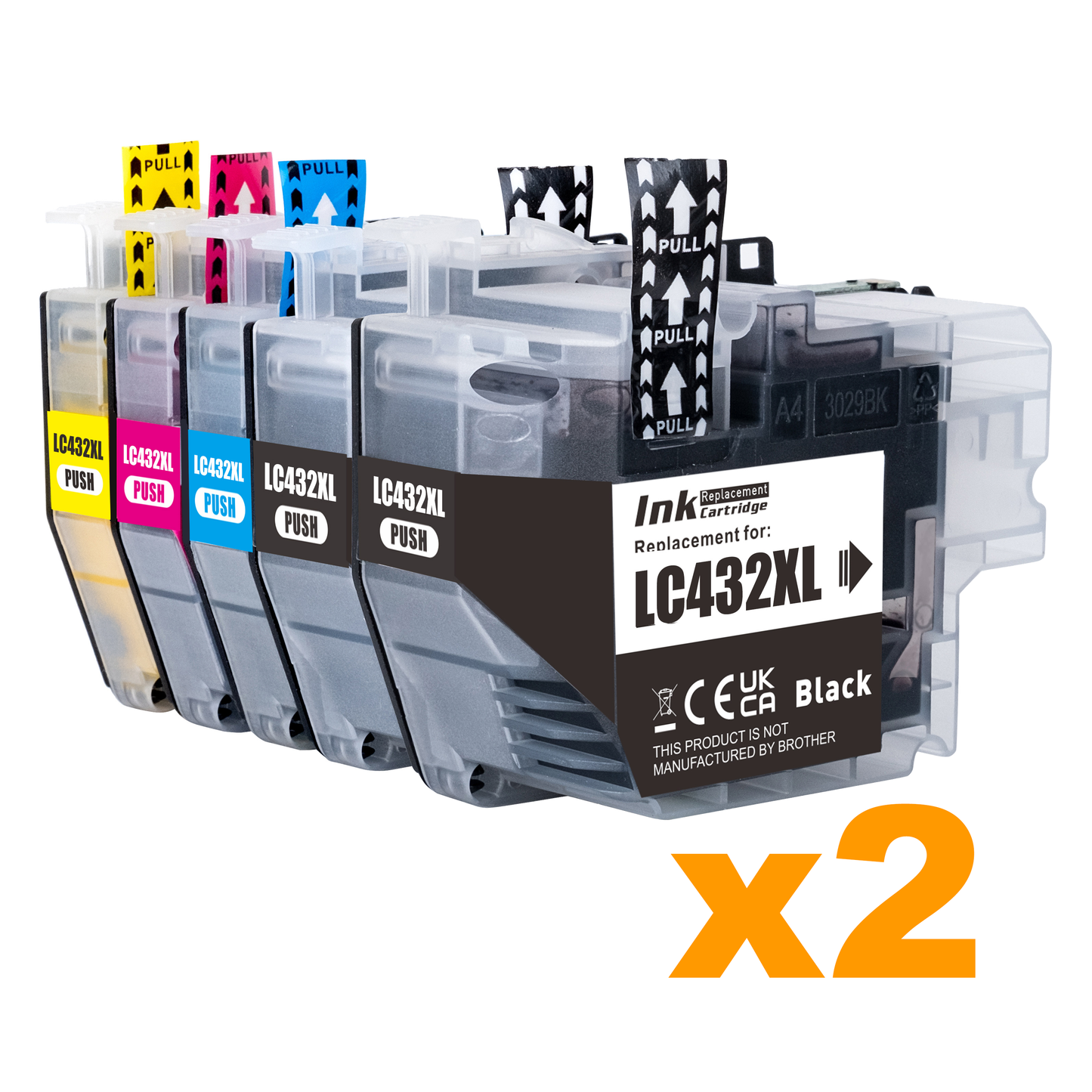 Compatible Brother LC432XL BKx4 CMYx2