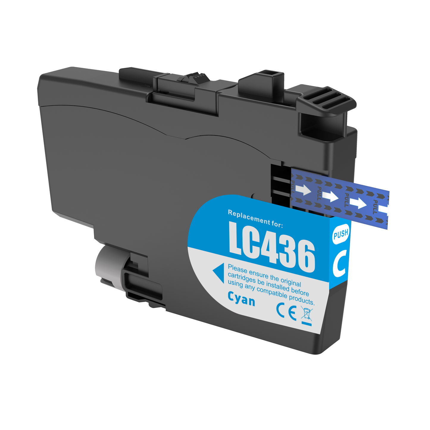 Compatible Brother LC436C Cyan Ink Cartridge