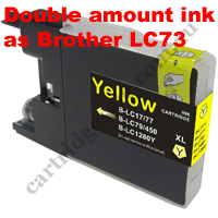 Compatible Brother LC73Y Yellow Ink Cartridge High Yield