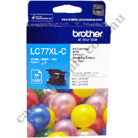 Genuine Brother LC77XLC Cyan Ink Cartridge