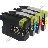 1 Set Compatible Brother LC77XL Ink Cartridges + Free Postage!
