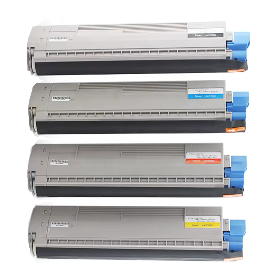 A Set Compatible OKI MC853dn MC873dn Toner Cartridges BCMY