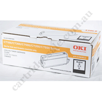 Genuine OKI TCOC7300BLACK Black Toner Cartridge