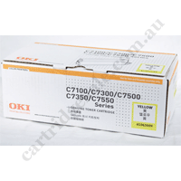 Genuine OKI TCOC7300YELLOW Yellow Toner Cartridge