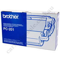 Genuine Brother PC201 Print Cartridge + 1 roll