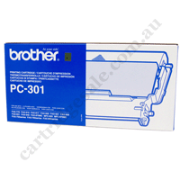 Genuine Brother PC301 Print Cartridge + 1 roll