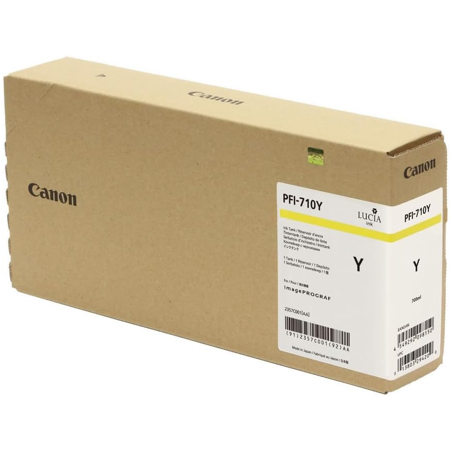 Genuine Canon PFI-710Y Yellow Ink Cartridge
