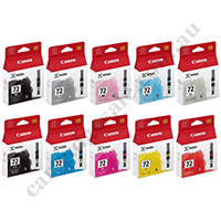 A Set of 10 Genuine Canon PGI72 Cartridges