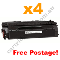 4 x Compatible HP 49X (Q5949X) Black Toner Cartridge FreePostage