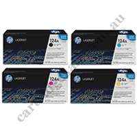 A Set Genuine HP Q6000A - 03A Toner Cartridges B/C/M/Y
