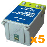 5 Compatible Epson T009 Colour Ink Cartridges