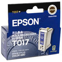 Genuine Epson T017 Black Ink Cartridge