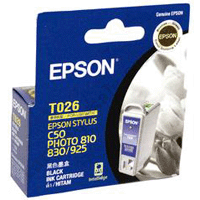 Genuine Epson T026 Black Ink Cartridge