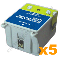 5 Compatible Epson T027 Colour Ink Cartridges