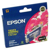 Genuine Epson T0323 Magenta Ink Cartridge