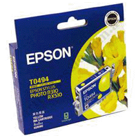 Genuine Epson T0494 Yellow Ink Cartridge